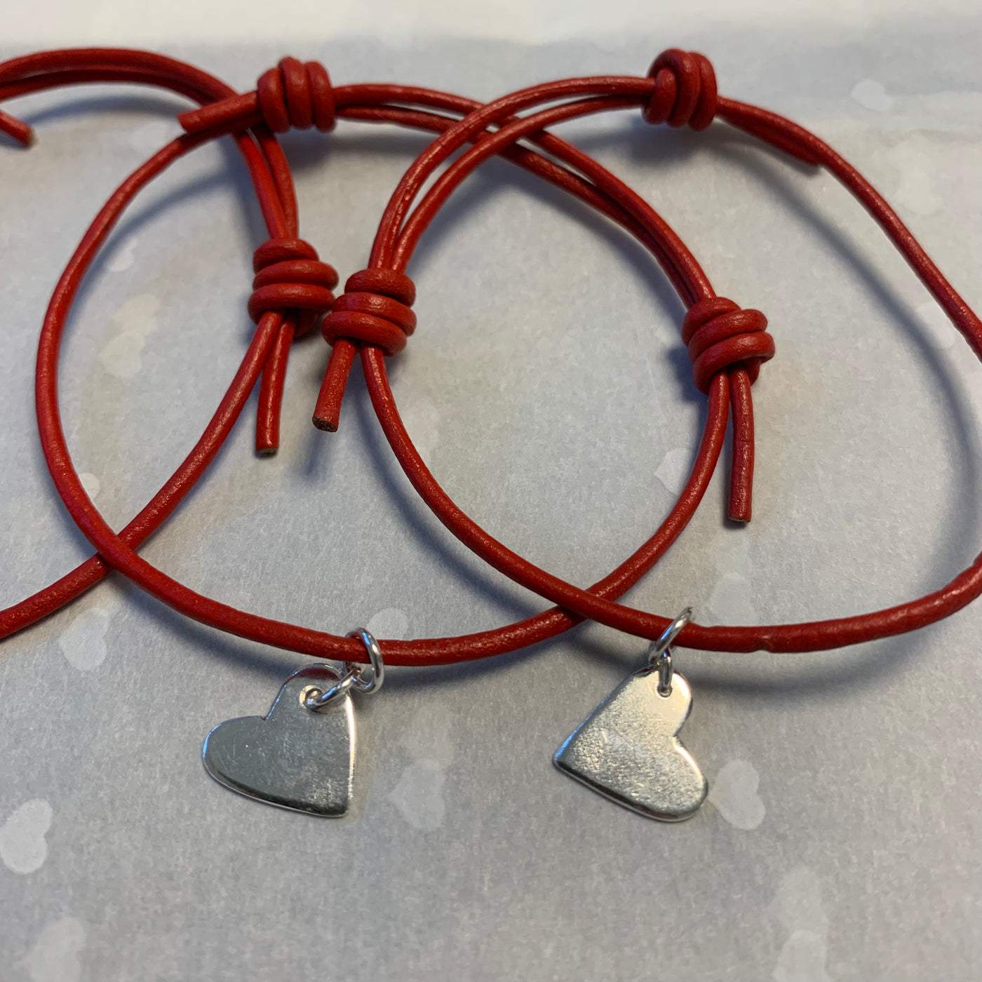 Heart Charm Rope Bracelet