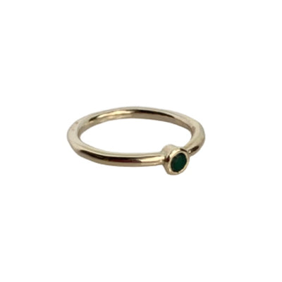 Lux Gold handmade bespoke Emerald Ring | SilverBoo Jewellery, Lincolnshire 