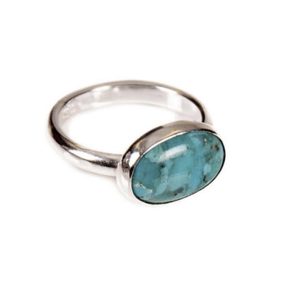 Sterling Silver Midi Turquoise Ring | SilverBoo Jewellery