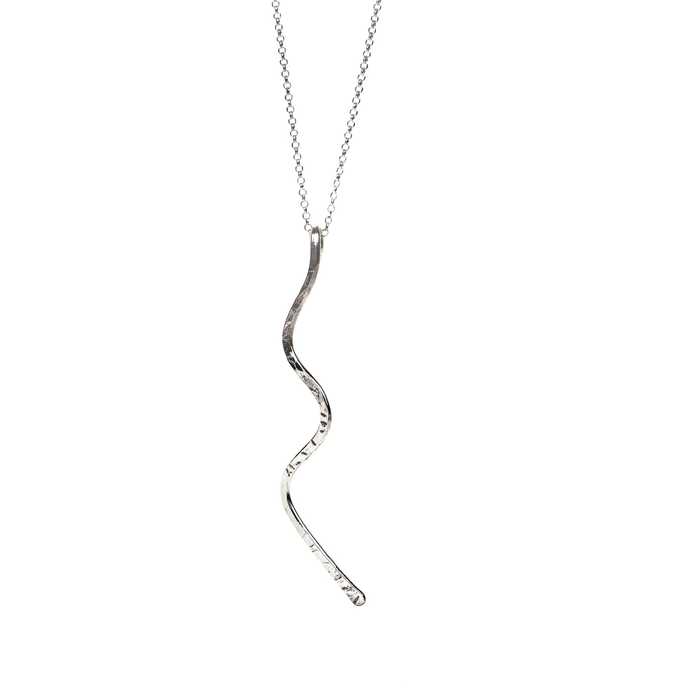 Silver Wave Necklace - Sea Spirit | SilverBoo Jewellery