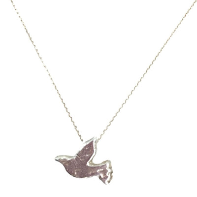 Hand-Carved Midi Dove Necklace | SilverBoo Jewellery 