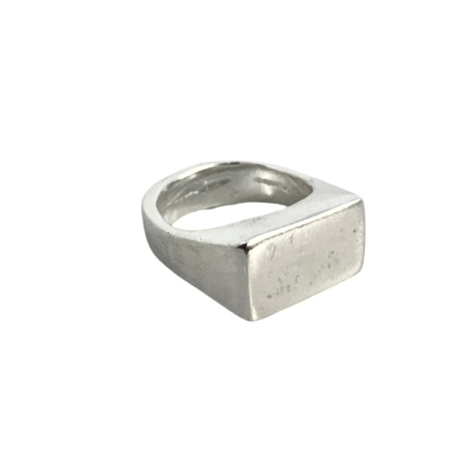 Rectangle Signet Ring Mens | SilverBoo Jewellery Rectangle Signet Ring For Men | SilverBoo Jewelley