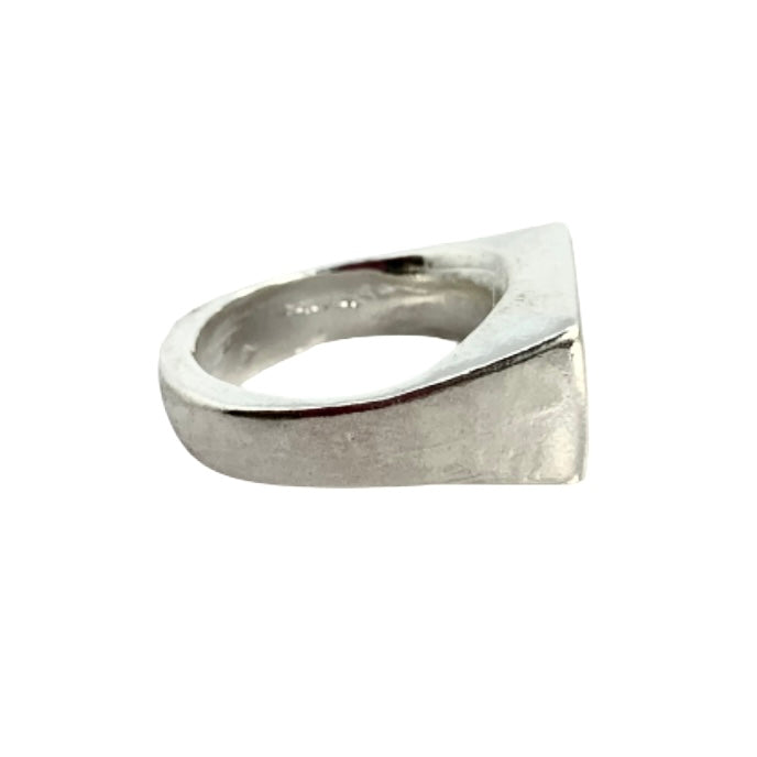 Rectangle Signet Ring Mens | SilverBoo Jewellery