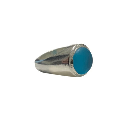 Blue Ocean Sea-Glass Ring