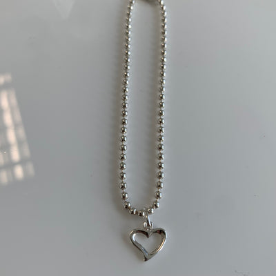 Open Heart Ball chain bracelet
