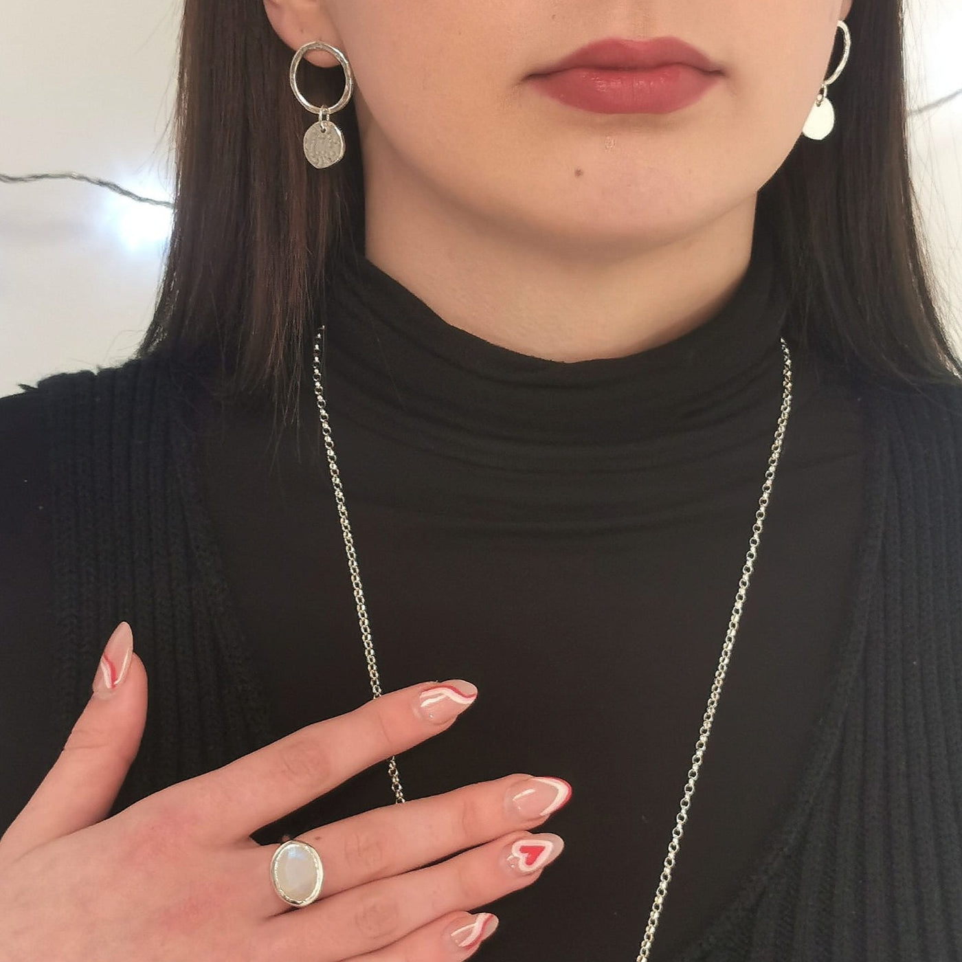 Halo Drop Earrings - Silver Earrings | SilverBoo Jewellery, Lincolnshire 