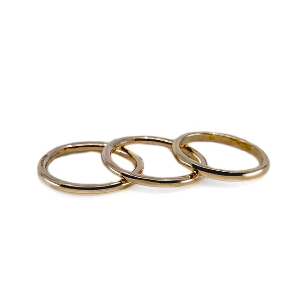 Gold Stacker Rings - Repurposed Gold Jewellery | SilverBoo