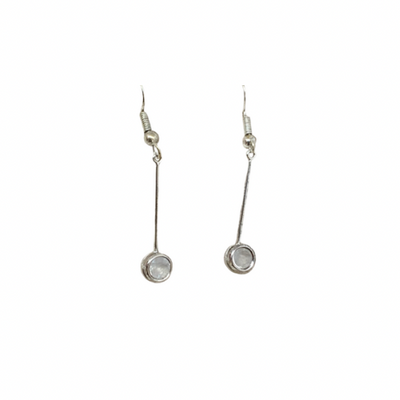 White Topaz Bespoke Drop Delicate Earrings | SilverBoo Jewellery, Lincolnshire
