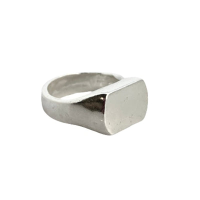 Curved Edge Rectangle Signet Ring | SilverBoo Jewellery , Lincolnshire