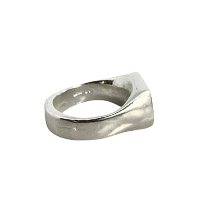 Curved Edge Rectangle Signet Ring Mens | SilverBoo Jewellery , Lincolnshire