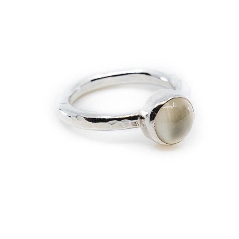 Moonstone Baby Goddess Stone Ring | SilverBoo Jewellery