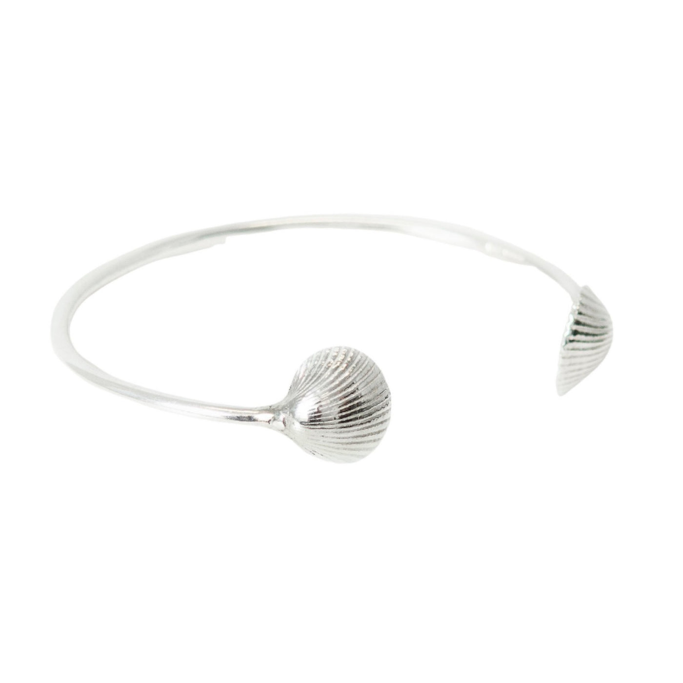 Double Shell Cuff - Silver Bracelet | SilverBoo Jewellery, Lincolnshire
