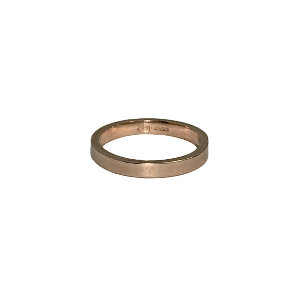 Lux Gold Bespoke Rectangle Band | SilverBoo Jewellery, Lincolnshire 