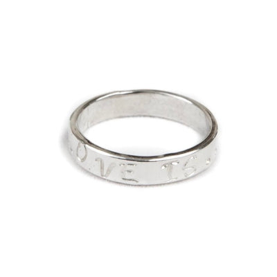 Personalised Ring - Silver Halo Ring | SilverBoo Jewellery 